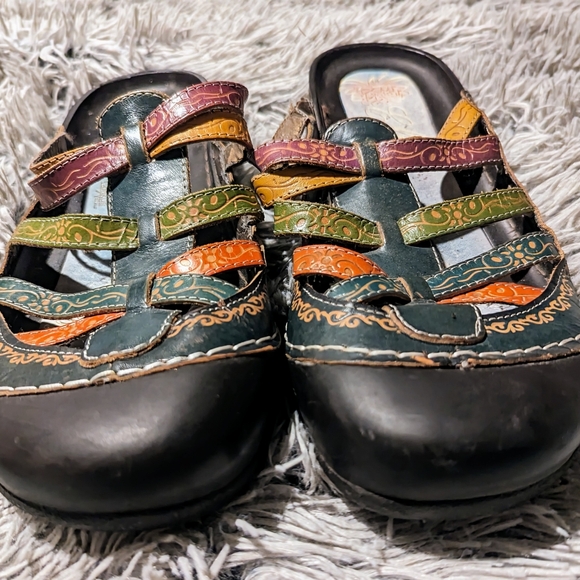 Elite by Conkys Sandals Mules Multicolor Size 11 - Picture 2 of 10